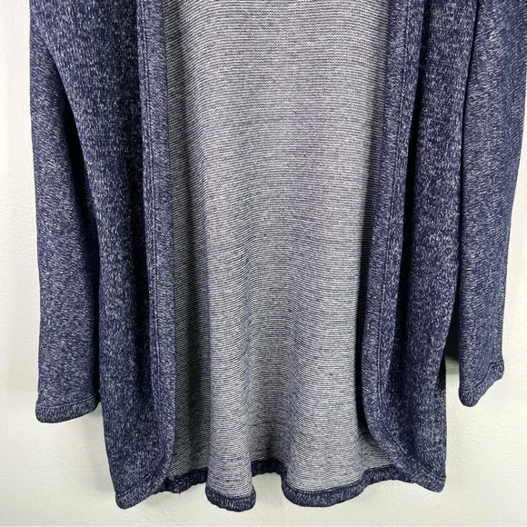 Old Navy Cardigan Sweater Women's‎ XL Lost At Sea Navy Blue Long Line Marled - Picture 5 of 10